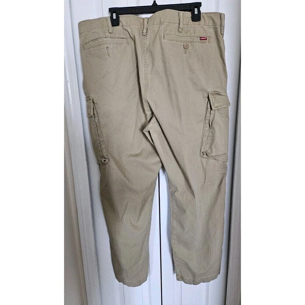 Levi’s XX Cargo Taper Pants Men 40x30 Khaki Beige Utility Workwear Pockets.